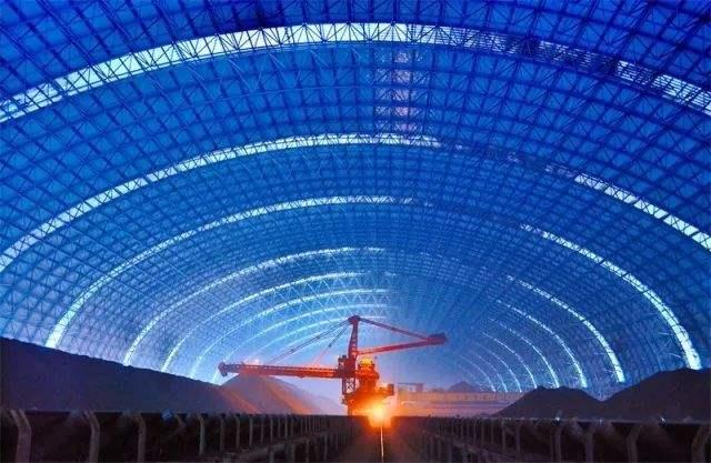 叶城亿优钢构工程师为您解析原料场封闭技术的特点和类型